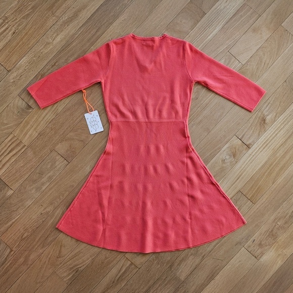 EGG New York Aubrey Sweater Girls Dress - Coral - Size 10Y NWT - Picture 3 of 5
